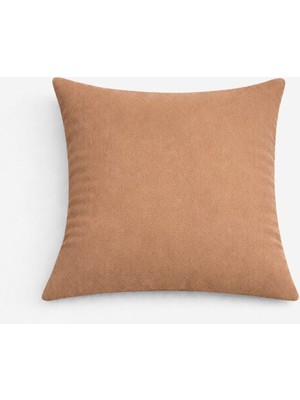 PerdeYap Kadife Dokulu Kakao Kırlent Yastık Kılıfı Antrasit ( 1 Adet )