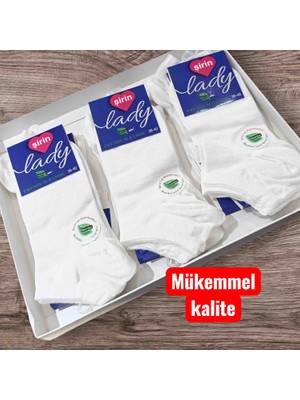 Şirin 4040 Bambu Dikişsiz Bayan Patik 12 Adet