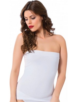 Marsilyan- Bayan Straples Body Beyaz