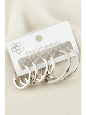 Marsilyan 6 Adet Ezme Halka Küpe 2-2,5-3 cm