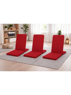 Narespor Meditasyon Sandalyesi Backjack Destekli Yer Minderi Su ve Leke Tutmaz Duck Kumaş 3 Adet