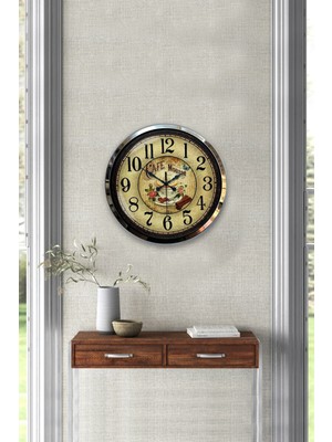 Kasva Concept Hediyelik 40 cm Krom Metal Güneş Duvar Saati