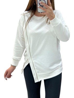 Phuti Fermuar Detaylı Sweatshirt