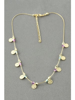 Marsilyan Paralı Boncuk Nazar Kolye