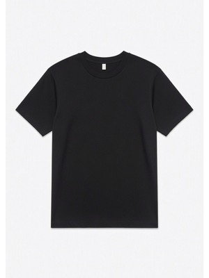 Oversize Düz Tişört %100 Pamuk 30/1 Penye Bisiklet Yaka