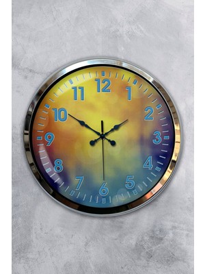 Kasva Concept 40 cm Krom Metal Venus Duvar Saati Hediyelik