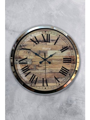 Kasva Concept 40 cm Krom Metal Mutfak Duvar Saati