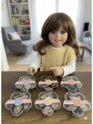 Gülümse Gel Kız Çocuk 1 Kutu Capybara 10'lu Lastik Toka Kapibara Toka Seti