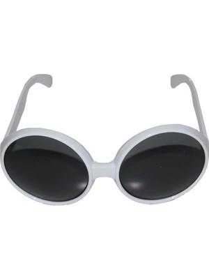 No 35 Moda 80 Li Yıllar Beyaz Renk Nostalji Yeşilçam Parti Gözlüğü