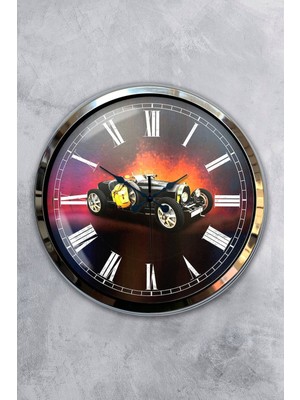 Kasva Concept Hediyelik 40 cm Krom Metal Balerin Duvar Saati