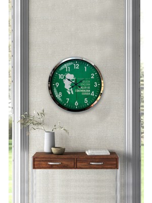 Kasva Concept Hediyelik 40 cm Krom Metal Afrikalı Kadın Duvar Saati Hediyelik