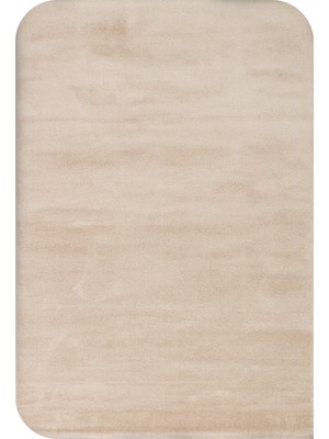 Eko Halı Zen Amorf 05 Beige Özel Şekilli Kesim Yumuşak Dokulu Hav Vermeyen Sıkı Dokuma Makine Halısı