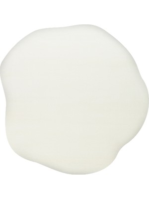 Eko Halı Zen Amorf 04 White Özel Şekilli Kesim Yumuşak Dokulu Hav Vermeyen Sıkı Dokuma Makine Halısı