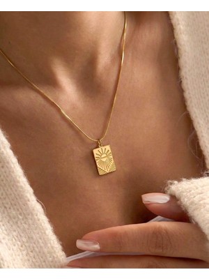 Sphere Jewelry Çelik Kolye Gün Doğumu