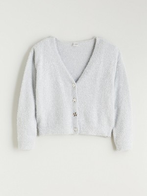 Lc Waikiki Yeni Sezon V Yaka Kız Çocuk Triko Hırka