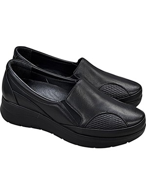 KAFKASLAR AYAKKABI Tam Ortopedik Diabet Hakiki Deri Dolgu Tabanlı Günlük Yumuşak Anne Babet Ayakkabı