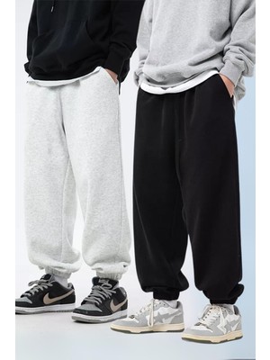 Paçası Lastikli Rahat Kalıp Salaş Oversize Baggy Vladivosto Büyük Beden Battal Uzun Eşofman Altı