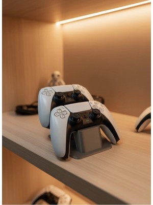 Marsilyan İkili Gamepad Tutucu Antrasit 7x18 Cm Oyun Aksesuarı