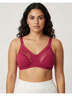 Ebru Toparlayıcı Penye Ara Dantelli Sütyen