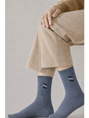 Gigi Giyim Motif Desenli Erkek Havlu Çorap