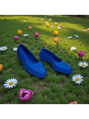 Fiyra Makosen Lacivert Plastik Naylon Bayan Ayakkabı