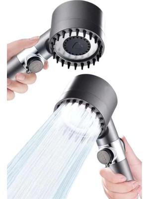 No 35 Moda Yeni Nesil Duş Başlığı Paslanmaz Çelik Masaj Etkili Ergonomik Tasarım Su Basınçlı