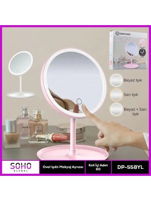 Hayat Store Oval Işıklı Makyaj Aynası