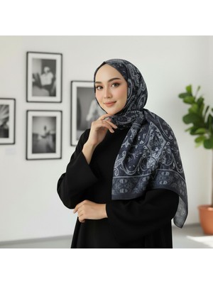 Revam Collection Etnik Retro Desenli Pamuk Şal