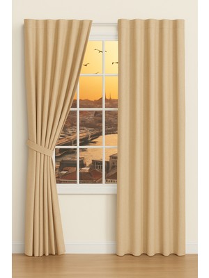 Taç Termal Blackout Işık Geçirmez Karartma Saten Perde – Maksimum Işık Engelleme & Şık Tasarım