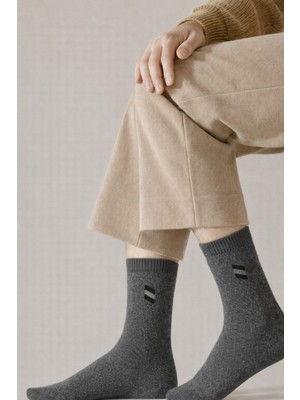 Gigi Giyim Motif Desenli Erkek Havlu Çorap