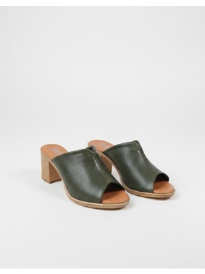 Ender Iç Dış Hakiki Deri Yumuşak Taban Kadın Terlik