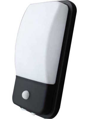 Ack 20W Beyaz Sensörlü LED Duvar Aplik (Siyah Kasa)