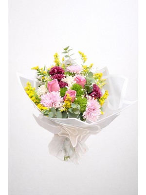 Akland Pembe Düşler | Gül ve Kasımpatı Buketi