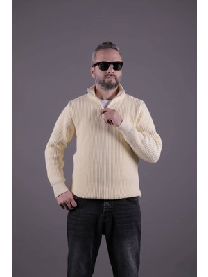 Ohepmoda Yarım Fermuarlı Kalın Erkek Kazak