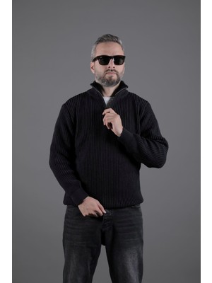 Ohepmoda Yarım Fermuarlı Kalın Erkek Kazak