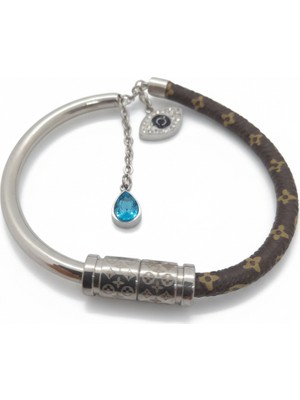 Zaradise Accessories Paslanmaz Çelik Gövdeli Charmlı Kadın Bileklik Model: 130618