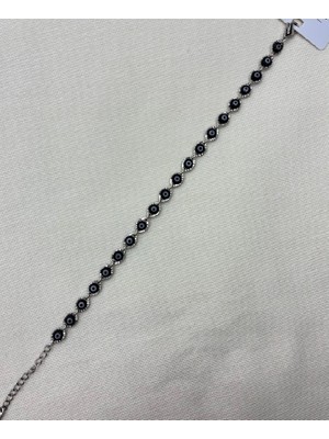 Birtakıı Nazar Boncuğu Gümüş Renk Bileklik