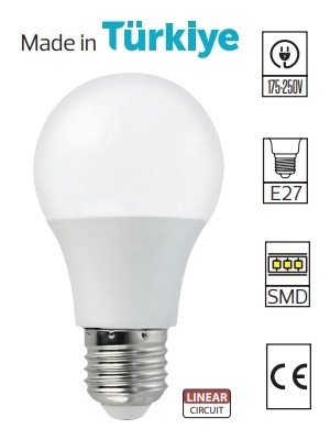 Mons Horoz 9 W LED Ampül Beyaz Işık 6400K 900 Lmn E27 LED Ampul