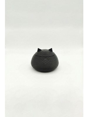 Alvina Atölye Kedi Kulaklı Dekoratif Kapaklı Saklama Kutusu | Takı, Toka ve Aksesuar Düzenleyici Organizer