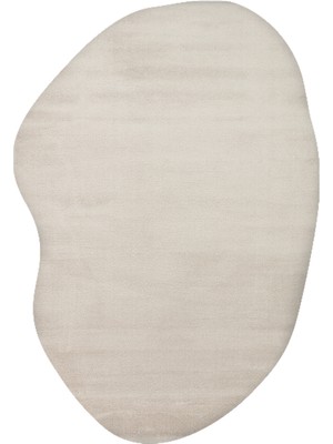 Eko Halı Zen Amorf 02 Dark Stone Özel Şekilli Kesim Yumuşak Dokulu Hav Vermeyen Sıkı Dokuma Makine Halısı