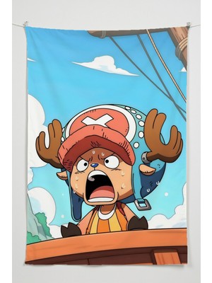 Charmbi One Piece Duvar Örtüsü – Çok Renkli Anime Temalı Kumaş Oda Dekoru Tapestry