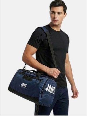 Lederax Ayakkabı Bölmeli Spor Çantası Fitnes Çantası Seyahat Çantası LD637