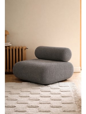 Elissa Home Luna Berjer , Teddy, ANTRASİT GRİ RENK , Tekli Koltuk , Ofis , Cafe , Ev