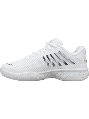 K-Swiss Hypercourt Express 2 Kadın Tenis Ayakkabısı Beyaz-Siyah-Beyaz Nefes Alabilir Yapı