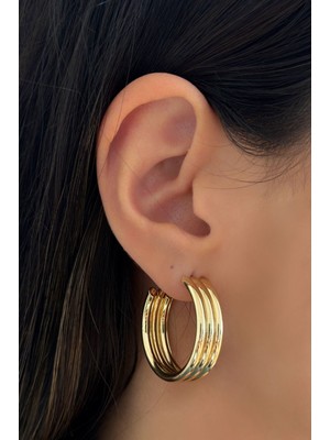 Aurah Şerit Halka Küpe