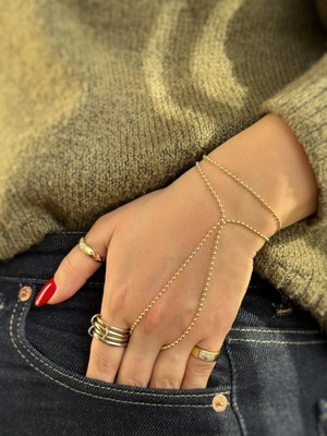 Aurah Top Detaylı Gold Şahmeran