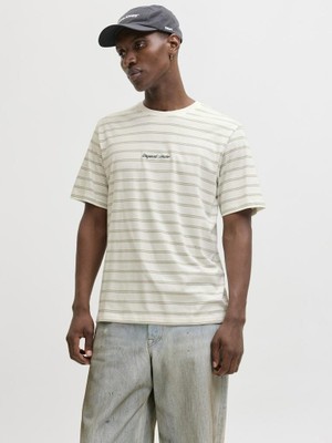 Jack & Jones Jack Jones Norrebro Strıpe Çizgili Relax Fit Erkek Tişört 12291021