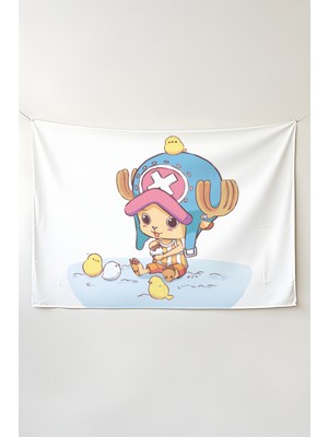 Charmbi One Piece Duvar Örtüsü – Çok Renkli Anime Temalı Kumaş Oda Dekoru Tapestry