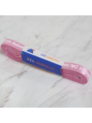 Ankaverse Loren Crafts 1cm 10 mt Pembe Saten Hoşgeldin Bebek