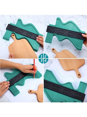 FRY Çok Fonksiyonlu Plastik Kontur Ölçüm Cihazı Ahşap Fayans Şekillendirme Kalıbı (5358)